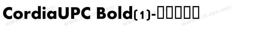 CordiaUPC Bold(1)字体转换